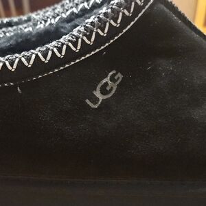 UGG Black Suede Slip-Ons